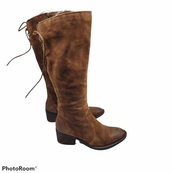 Born Shoes - Born Felicia Rust Knee High Boots Sz 7